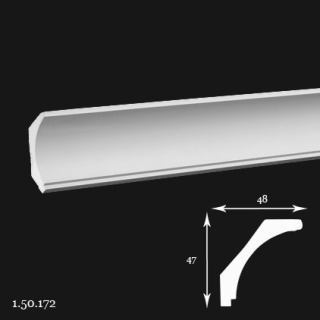 Listwa sufitowa 1.50.172 4,7x4,8x200cm Europlast