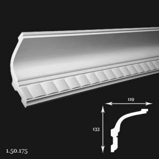Listwa sufitowa 1.50.175 13,3x11,9x200cm Europlast