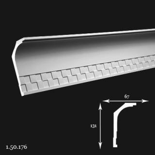 Listwa sufitowa 1.50.176 13,1x6,7x200cm Europlast