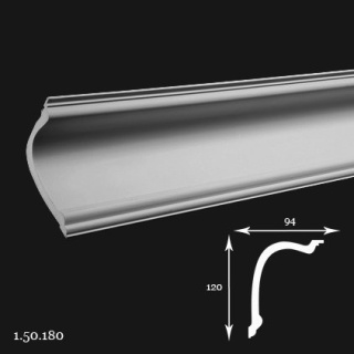 Listwa sufitowa 1.50.180 12x9,4x200cm Europlast