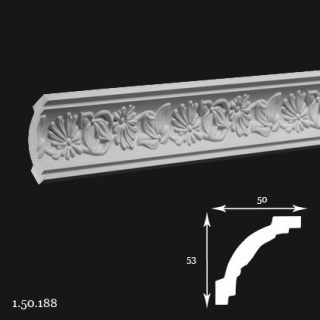 Listwa sufitowa 1.50.188 5,3x5x200cm Europlast