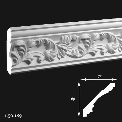 Listwa sufitowa 1.50.189 6,9x7,2x200cm Europlast