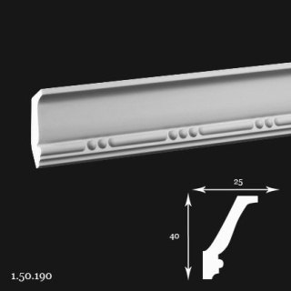 Listwa sufitowa 1.50.190 4x2,5x200cm Europlast