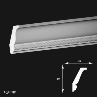 Listwa sufitowa 1.50.191 4x2,5x200cm Europlast