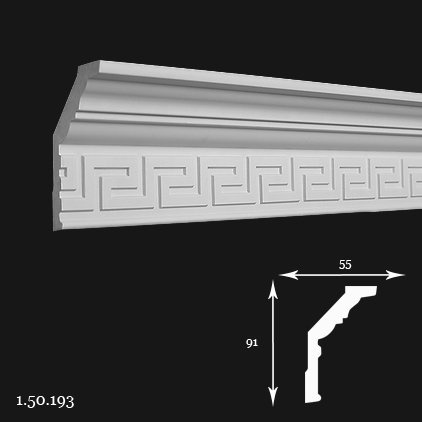 Listwa sufitowa 1.50.193 9,1x5,5x200cm Europlast