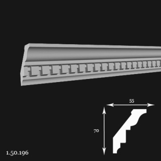 Listwa sufitowa 1.50.196 7x5,5x200cm Europlast