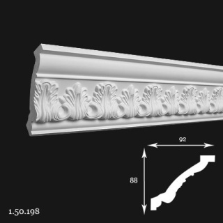 Listwa sufitowa 1.50.198 8,8x9,2x200cm Europlast