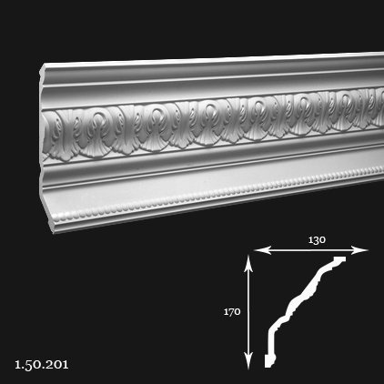 Listwa sufitowa 1.50.201 17x13x200cm Europlast