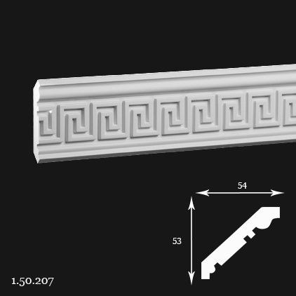 Listwa sufitowa 1.50.207 5,3x5,4x200cm Europlast
