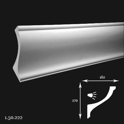 Listwa sufitowa 1.50.222 17x16,2x200cm Europlast