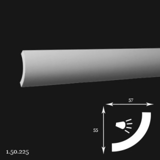 Listwa sufitowa 1.50.225 5,5x5,7x200cm Europlast