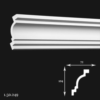 Listwa sufitowa 1.50.249 10,4x7,2x200cm Europlast