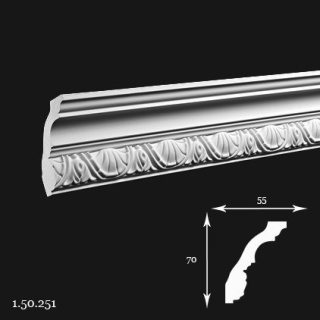 Listwa sufitowa 1.50.251 7x5,5x200cm Europlast