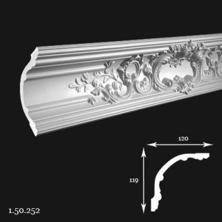 Listwa sufitowa 1.50.252 11,9x12x200cm Europlast