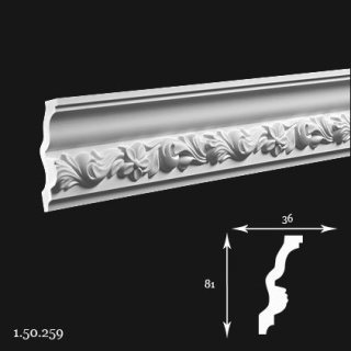 Listwa sufitowa 1.50.259 8,1x3,6x200cm Europlast