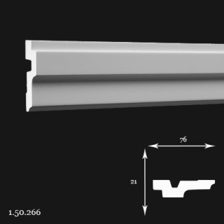 Listwa sufitowa 1.50.266 2,1x7,6x200cm Europlast