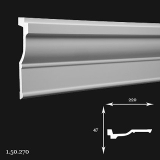 Listwa sufitowa 1.50.270 4,7x22x200cm Europlast