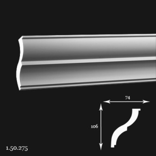 Listwa sufitowa 1.50.275 10,6x7,4x200cm Europlast