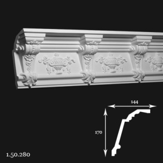 Listwa sufitowa 1.50.280 17x14,4x200cm Europlast
