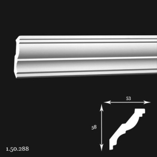 Listwa sufitowa 1.50.288 5,8x5,3x200cm Europlast