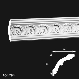 Listwa sufitowa 1.50.290 6,1x6,1x200cm Europlast