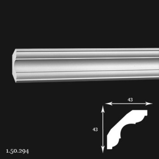 Listwa sufitowa 1.50.294 4,3x4,3x200cm Europlast