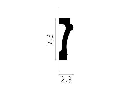Listwa sufitowa MD007 7,3x2,3x200cm Mardom