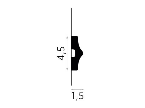 Listwa sufitowa MD026 4,5x1,5x200cm Mardom