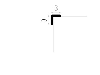 Listwa sufitowa MD237 3x3x200cm Mardom