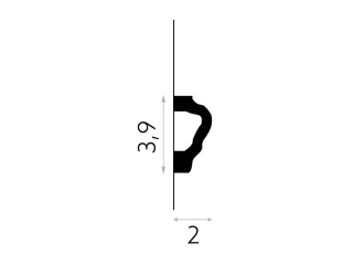 Listwa sufitowa MD255 3,9x2x200cm Mardom