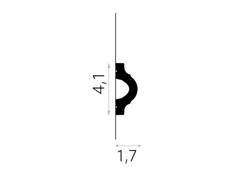 Listwa sufitowa MD332 4,1x1,7x200cm Mardom