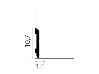 Listwa sufitowa MD354P 10,7x1,1x200cm Mardom