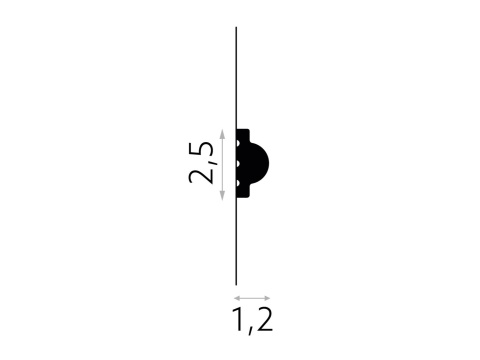 Listwa sufitowa MD413 2,5x1,2x200cm Mardom