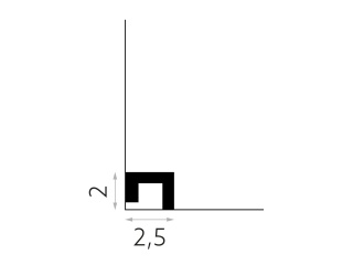 Listwa sufitowa QL021P 9,7x1,8x200cm Mardom