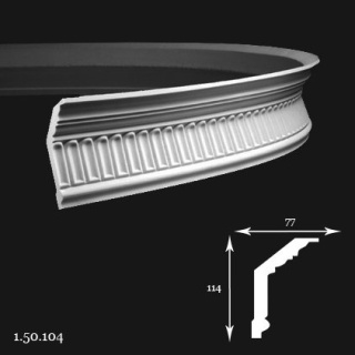Listwa sufitowa elastyczna 1.50.104F 11,4x7,7x200cm Europlast