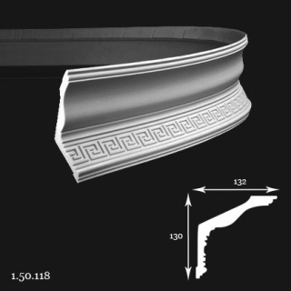 Listwa sufitowa elastyczna 1.50.118F 13x13,2x200cm Europlast