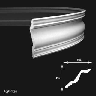 Listwa sufitowa elastyczna 1.50.134F 15x19,4x200cm Europlast