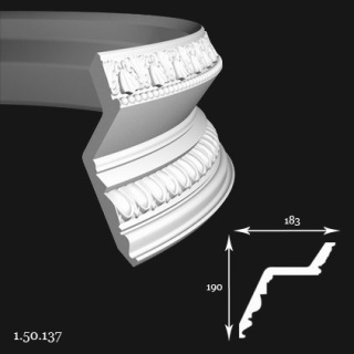 Listwa sufitowa elastyczna 1.50.137F 19x18,3x200cm Europlast