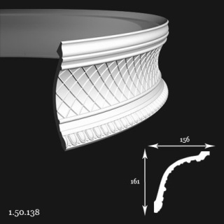 Listwa sufitowa elastyczna 1.50.138F 16,1x15,6x200cm Europlast