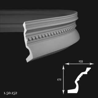 Listwa sufitowa elastyczna 1.50.152F 17,2x15,5x200cm Europlast