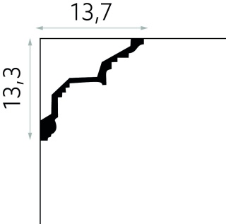 Listwa sufitowa zdobiona MDA067 13,3x13,7x200cm Mardom