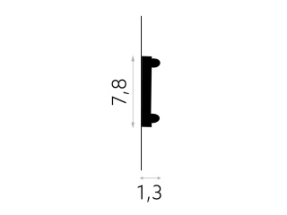 Listwa sufitowa zdobiona MDC217 200cm Mardom