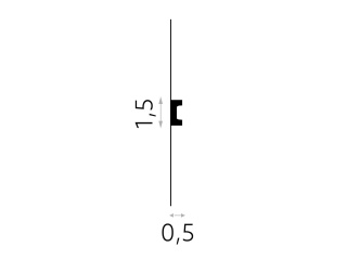Listwa sufitowa zdobiona MDD316 1,5x0,5x200cm Mardom