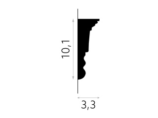 Listwa sufitowa zdobiona MDD334 10,1x3,3x200cm Mardom