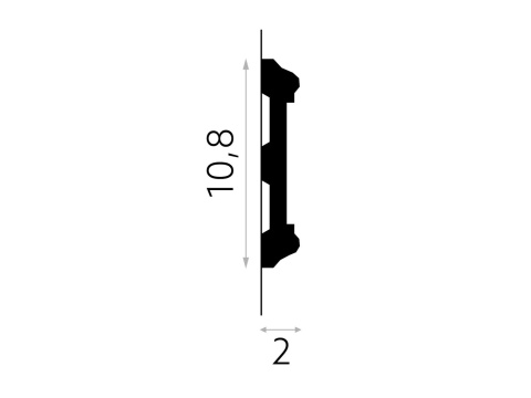 Listwa sufitowa zdobiona MDD410 10,8x2x200cm Mardom