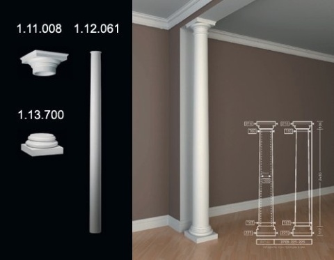 Kolumna 1.11.008 10,6x21,6x21,6cm Europlast