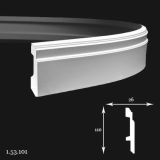 Listwa przypodłogowa 1.53.101 200cm Europlast