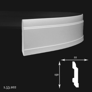 Listwa przypodłogowa 1.53.102 200cm Europlast