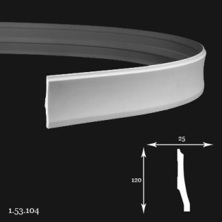 Listwa przypodłogowa 1.53.104 12x2,5x200cm Europlast
