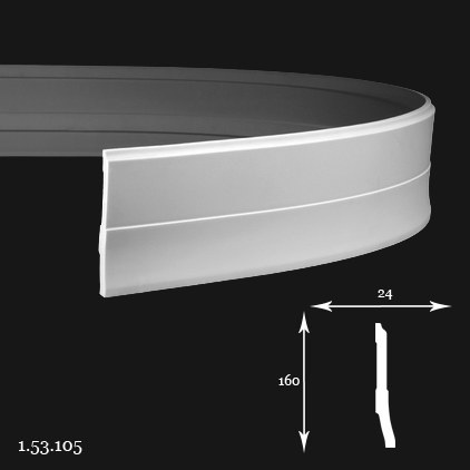 Listwa przypodłogowa 1.53.105 16x2,4x200cm Europlast